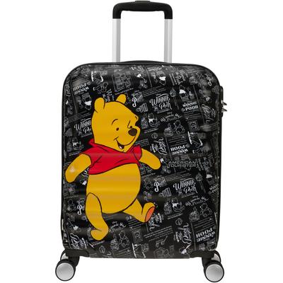 Hartschalen-Trolley AMERICAN TOURISTER "WAVEBREAKER DISNEY, 55 cm" Gr. B/H/T: 40 cm x 55 cm x 20 cm 36 l, bunt (winnie the pooh) Koffer Kinderreisekoffer Handgepäck Reisekoffer Trolley Zahlenschloss