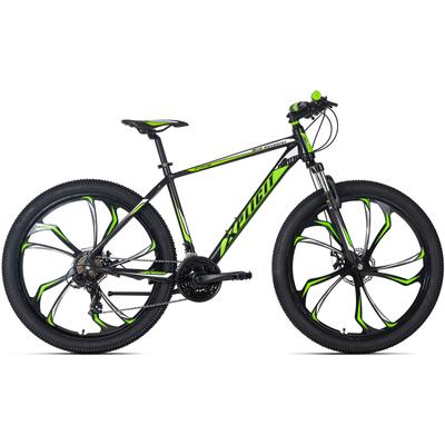 Mountainbike KS CYCLING "Xplicit" Fahrräder Gr. 46cm, 27,5 Zoll (69,85cm), schwarz (schwarz, schwarz) für Herren, Kettenschaltung