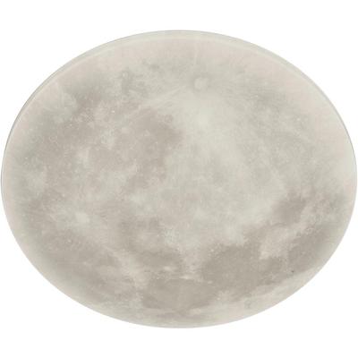 TRIO LEUCHTEN LED Deckenleuchte "Lunar", weiß, Ø 40cm H: 10cm, Lampen, "Mondleuchte" Fernbedienung,integrierter Dimmer,N