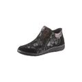 Stiefelette REFLEXAN Gr. 42, schwarz (schwarz, geblümt) Damen Schuhe Reißverschlussstiefeletten