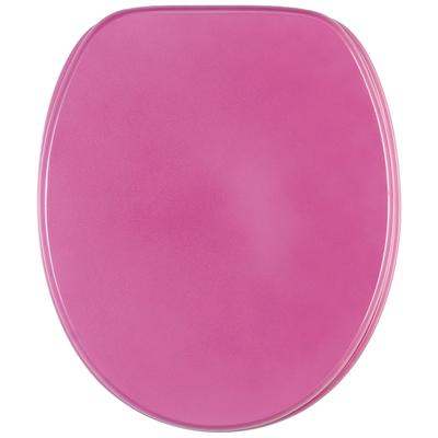 WC-Sitz SANILO "Glitzer", pink, B:37,7cm L:47cm, MDF - Mitteldichte Holzfaserplatte, WC-Sitze