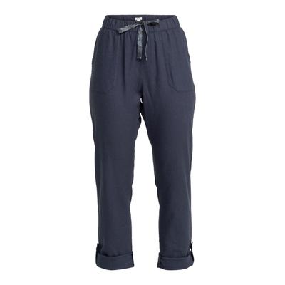 Cargohose ROXY "On The Seashore", Damen, Gr. XL, blau (mood indigo), 55% Leinen, 45% Viskose, Hosen Image