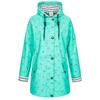 Regenjacke DEPROC ACTIVE "Friesennerz WIZZARD PEAK WOMEN UMBR", Damen, Gr. 36/38 (M), blau (türkis), Obermaterial: 100% Polyurethan; Futter: 100% Polyester, casual, figurumspielend, Langarm gerader Abschluss mit Druckknopf, Jacken, auch in Großen...