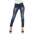 Röhrenjeans HEINE Gr. 40, Normalgrößen, blau (blue denim) Damen Jeans Röhrenjeans