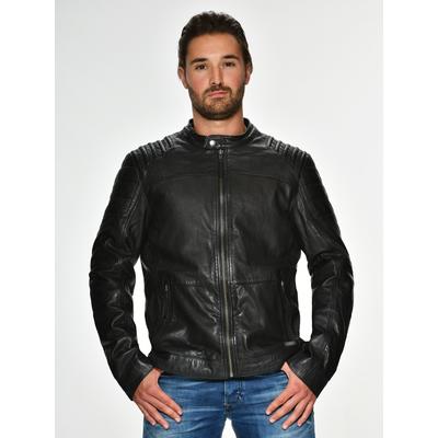 Lederjacke MUSTANG "Wellington" Gr. L, schwarz Herren Jacken