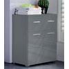 Unterschrank WELLTIME "Avena", grau (grau, grau hochglanz), B:73cm H:81cm T:31cm, Schränke, Badezimmerschrank mit 1 großen Schubkasten und 2 Türen - 73/31/79 cm