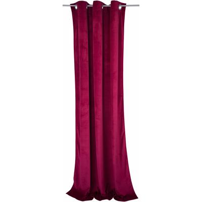 Vorhang TOM TAILOR HOME "FRENCH VELVET", rot (burgund), B:135cm H:245cm, Polyester, Gardinen, HxB: 245x135 Image
