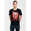 T-Shirt LOGOSHIRT "Lucky Luke - Daisy Town", Herren, Gr. S, schwarz, 100% Baumwolle, bedruckt, casual, normal, Rundhals, Kurzarm, Shirts, mit Lucky Luke-Print