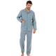 Schlafanzug KINGS CLUB Gr. 48/50, blau (blau, kariert) Herren Homewear-Sets Nachtwäsche