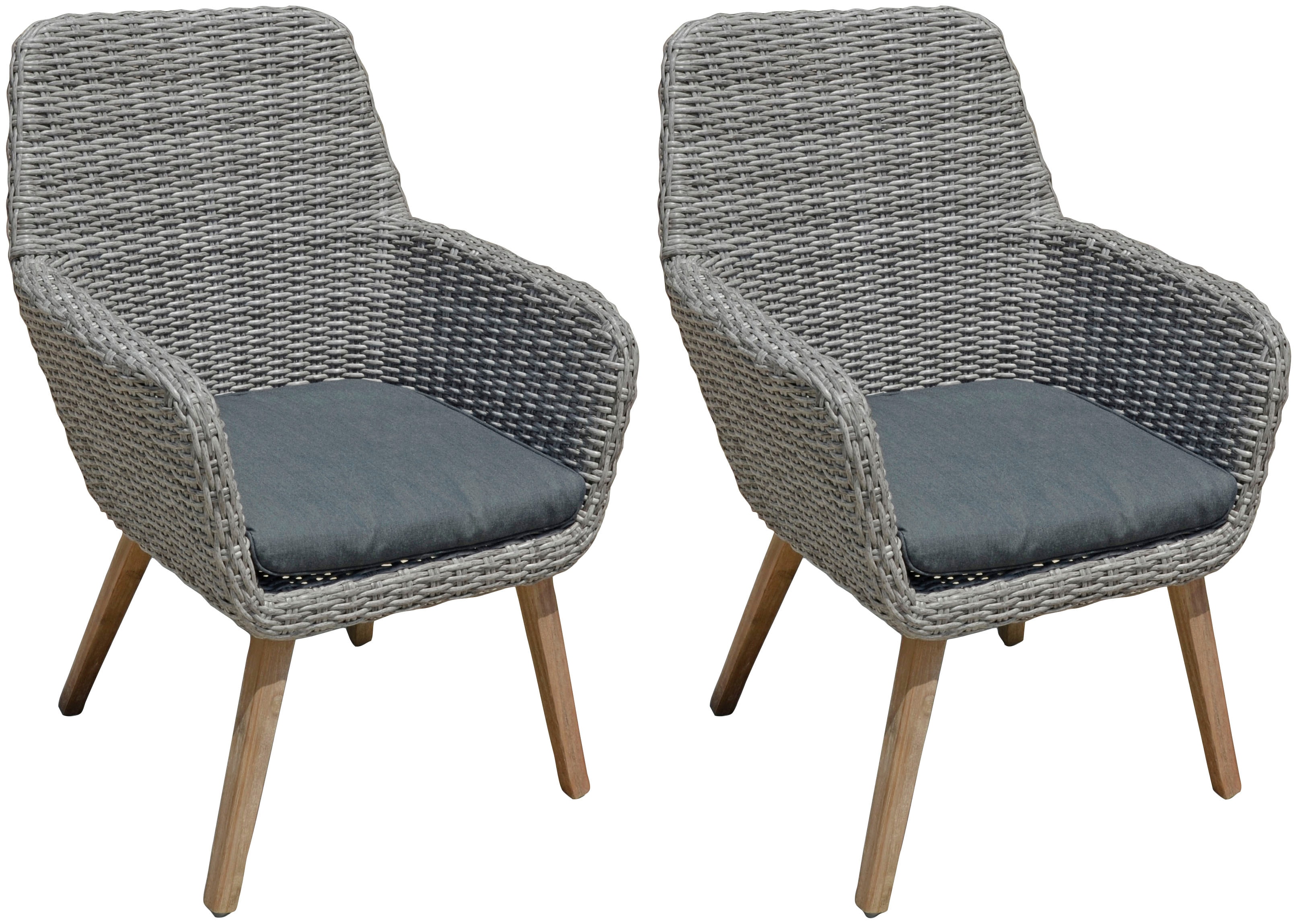 Gartensessel GARDEN PLEASURE "RAPALLO", grau, B:70cm H:96cm T:68cm, Sessel Image