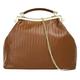 Henkeltasche CLUTY Gr. B/H/T: 25 cm x 20 cm x 7 cm onesize, braun (cognac) Damen Taschen Handtaschen