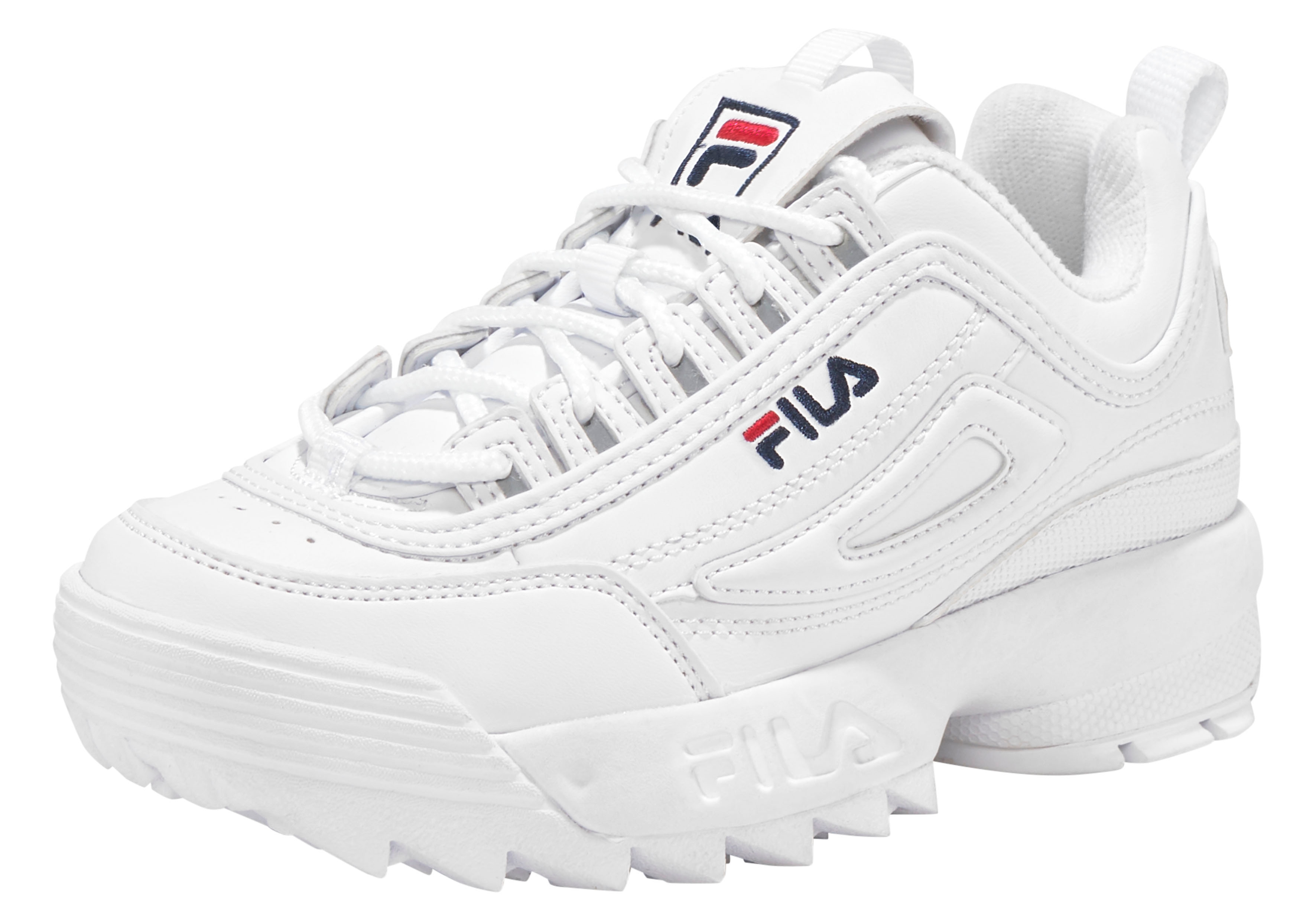 Sneaker FILA "Disruptor", Damen, Gr. 30, weiß, Synthetik, Schuhe Sneaker