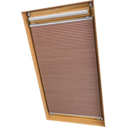 "Dachfensterplissee LIEDECO ""Universal Dachfenster-Plissee"" Plissees Gr. 141 cm, zweiseitig verschiebbar, 55 cm, beige Dachfensterplissee Klemm-Plissee Plissee Thermo-Plissee Plissees ohne Bohren Fixmaß"