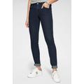Skinny-fit-Jeans TAMARIS Gr. 42, N-Gr, blau (darkblue, used) Damen Jeans Röhrenjeans