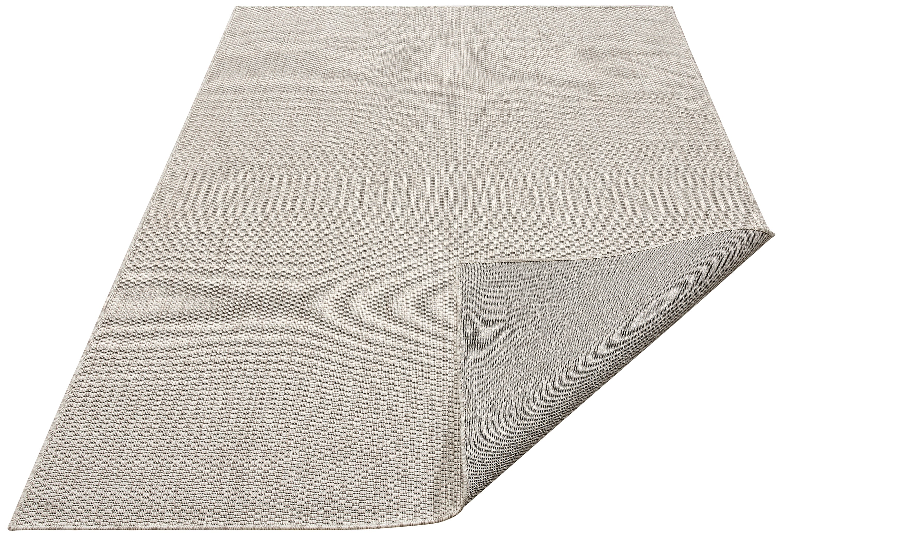 Teppich MY HOME "Rhodos, In-und Outdoor geeignet" Gr. 3, grau, B:120cm H:3mm L:180cm, Kunstfaser, Teppiche, Sisal-Optik, Wetterfest & UV-beständig, Wohnzimmer, Balkon, Camping Image