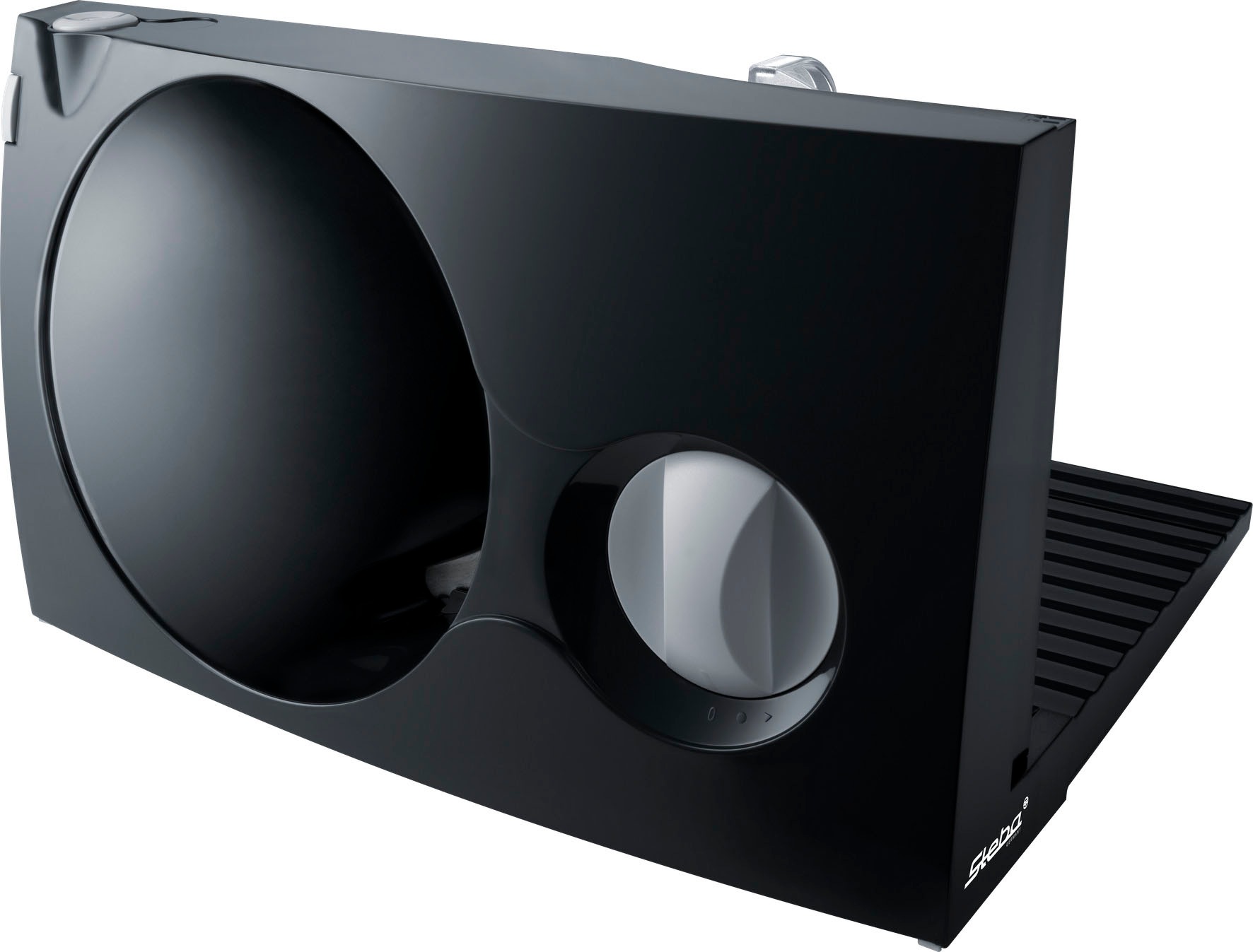 STEBA Allesschneider "AS 100", schwarz, B:26,5cm H:20cm T:33cm, Allesschneider, Designed in Deutschland und Made in EU