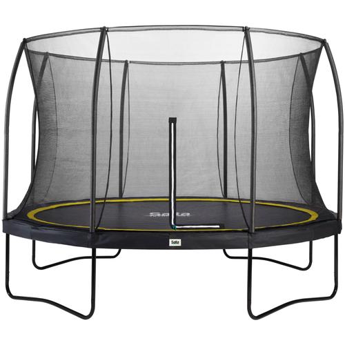 „Gartentrampolin SALTA „“Comfort Edition““ Trampoline Gr. Ø 396 cm, schwarz (schwarz, schwarz) Kinder Trampoline Schutzrand“
