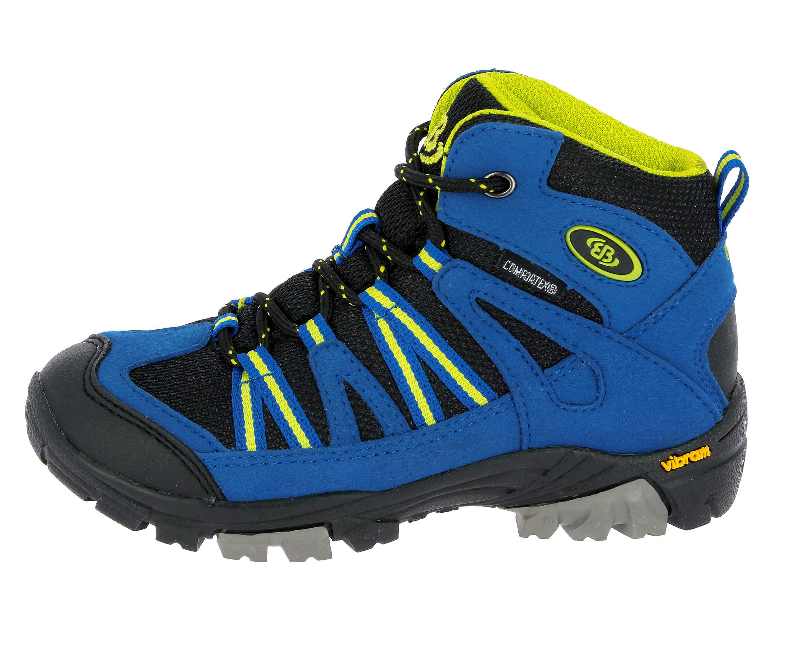 Wanderschuh BRÜTTING "Outdoorstiefel Ohio High", Kinder, Gr. 33, blau, Synthetik, Schuhe Wanderschuh