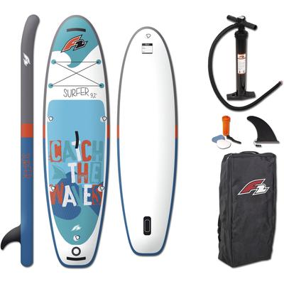 SUP-Board F2 "Surfer Kid ohne Paddel" Wassersportboards blau Wassersportausrüstung