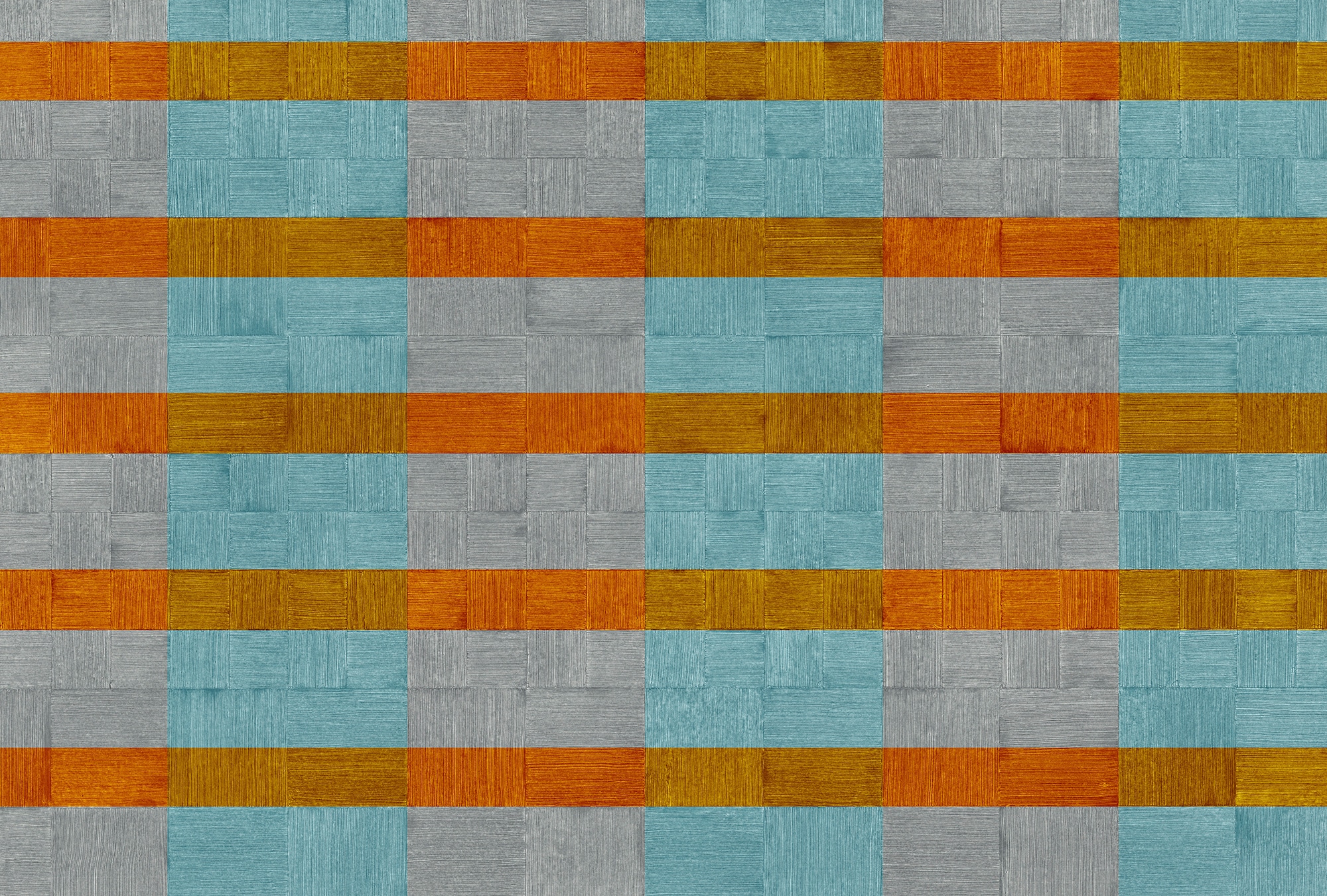 Fototapete ARCHITECTS PAPER "Atelier 47 Plaster Art 3", blau (grau, braun, himmelblau), B:4m L:2,7m, Vlies, Tapeten, Vlies, Wand, Schräge, Decke