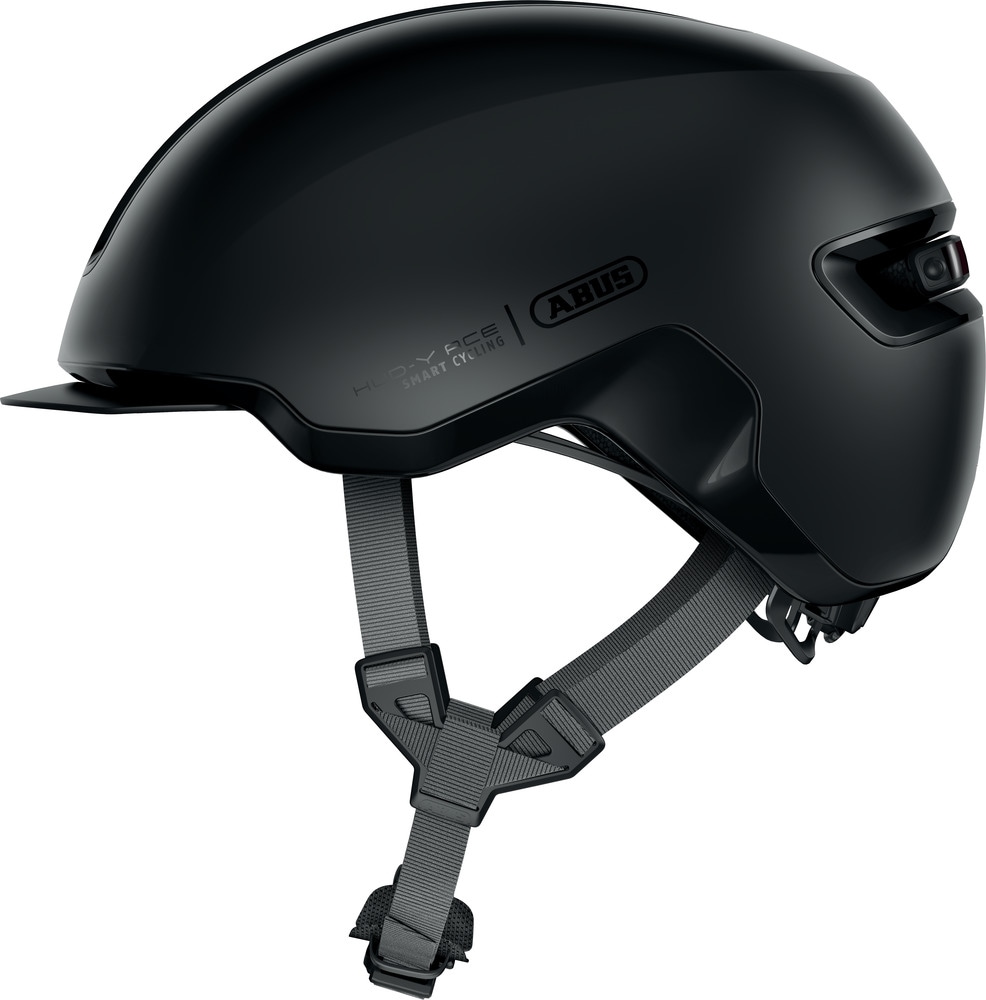 Fahrradhelm ABUS "HUD-Y" Gr. L, schwarz (velvet schwarz), Helme, L Kopfumfang: 57cm - 61cm Image