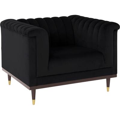 Sessel HOME AFFAIRE "Chamby", schwarz, B:100cm H:71cm T:85cm, Luxus-Microfaser Lederoptik (100% Polyester), Scheuertouren: 40.000, Pilling: 4, Samtoptik (100% Polyester), Scheuertouren >100.000, Pilling: 5, Sessel, Einzelsessel Loungesessel, mit... Image