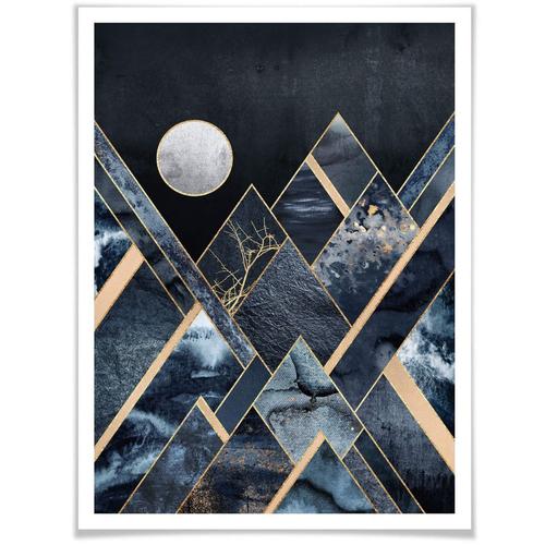 "Poster WALL-ART ""Nachthimmel"" Bilder Gr. B/H/T: 40 cm x 50 cm x 0,1 cm, Himmel, 1 St., bunt Poster"