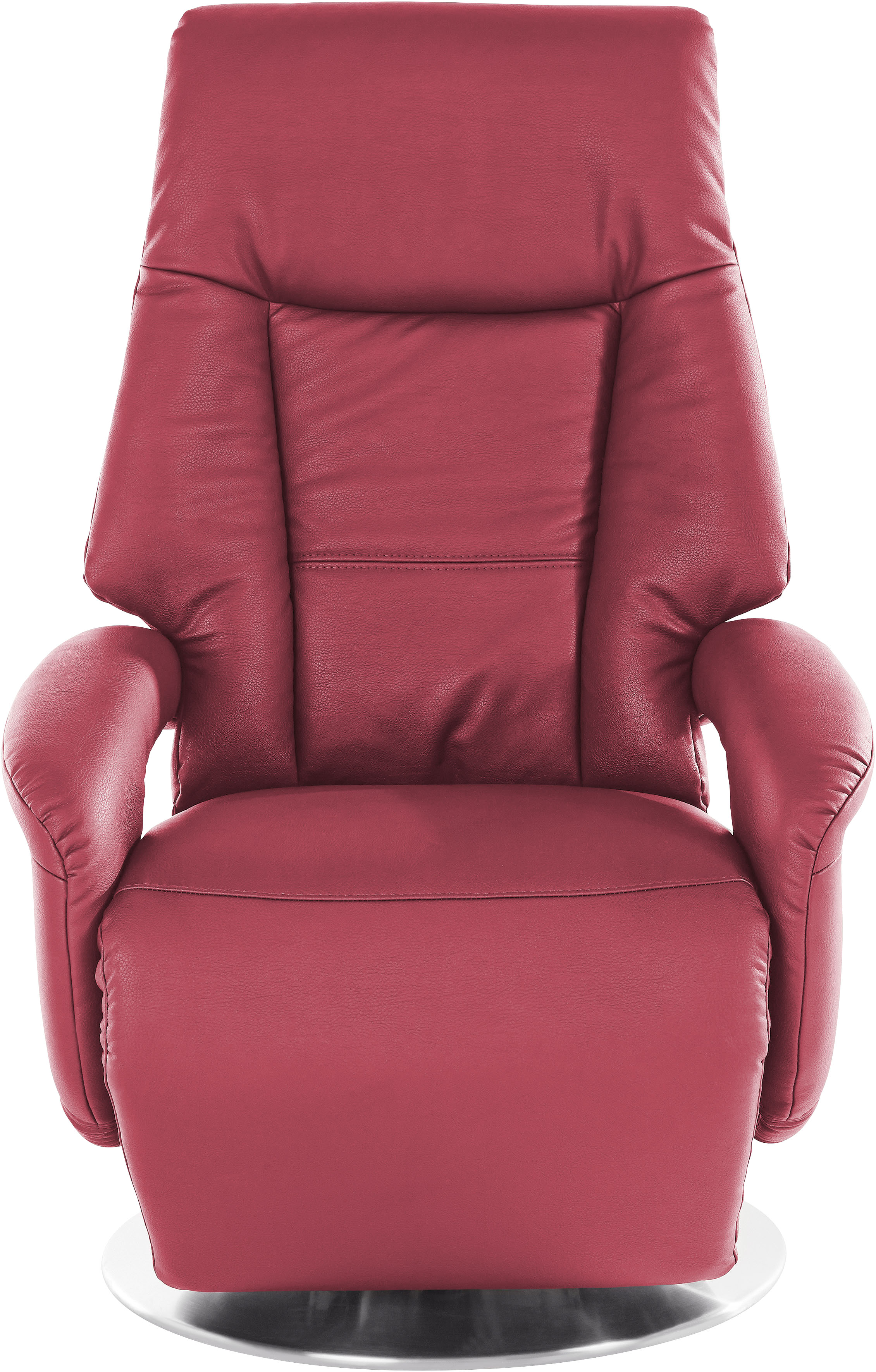 TV-Sessel SIT & MORE "Enjoy", rot (feuerrot), B:74cm H:113cm T:77cm, Luxus-Kunstleder;NaturLEDER (echtes Rindsleder);Luxus-Microfaser (100% Polyester);Liegefläche ausgezogen: 168 cm, Sessel, Fernsehsessel, in Größe L, wahlweise mit Motor und...