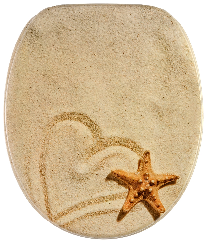 WC-Sitz SANILO "Sandy", sand, B:37,7cm L:47cm, MDF - Mitteldichte Holzfaserplatte, WC-Sitze Image