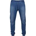 Bequeme Jeans URBAN CLASSICS "Urban Classics Herren Knitted Denim Jogpants" Gr. M, US-Größen, blau (blue washed) Herren Jeans