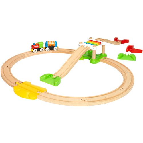 "Spielzeug-Eisenbahn BRIO ""BRIO WORLD, Mein erstes Bahn Spiel Set"" Spielzeugfahrzeuge beige (natur) Kinder Ab 18 Monaten"