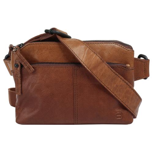 Gürteltasche SPIKES & SPARROW Gr. B/H/T: 16 cm x 15 cm x 2 cm onesize, braun (cognac) Damen Taschen Gürteltaschen echt Leder