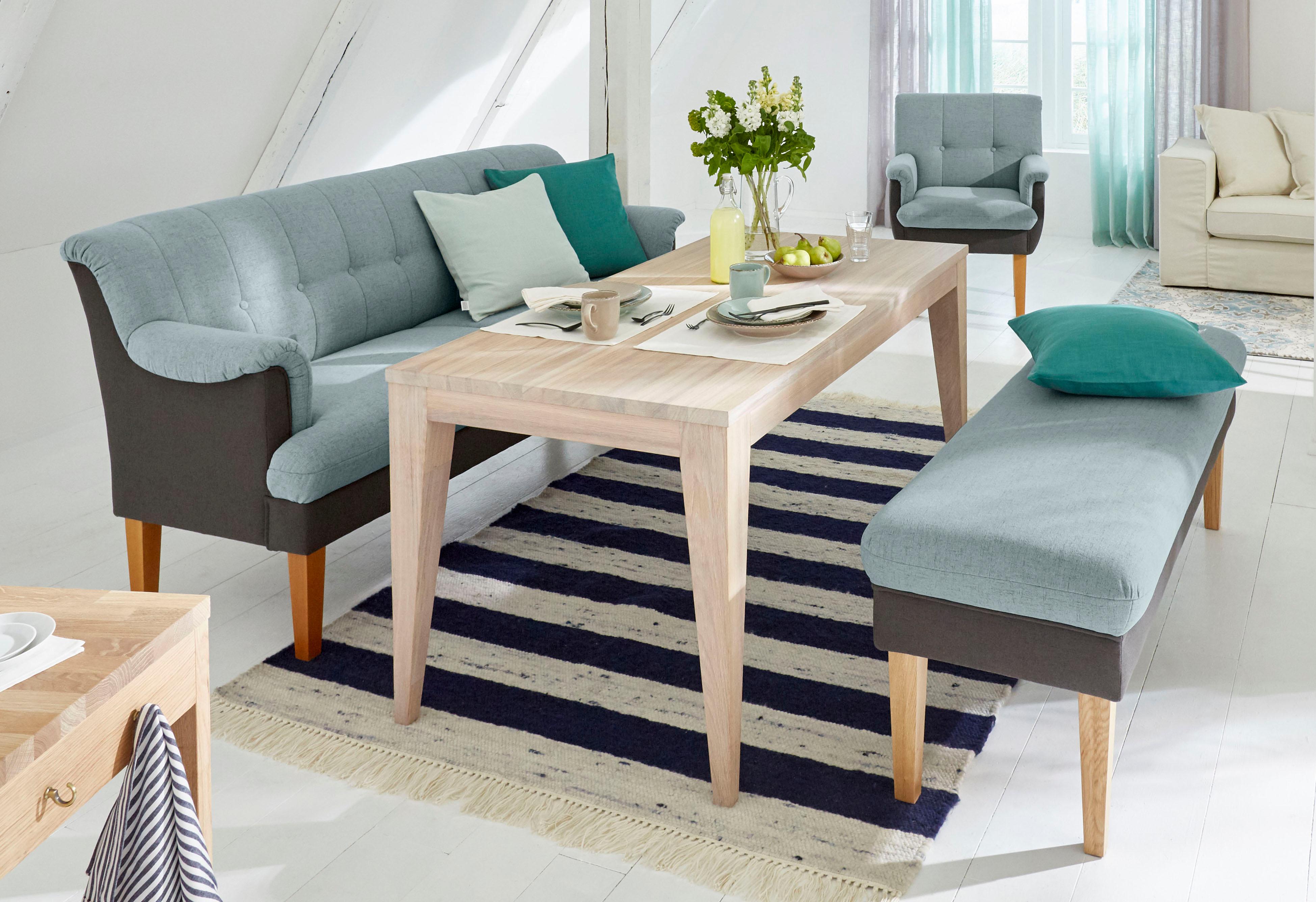 Küchensofa "William", blau (aqua, anthrazit), B:195cm, GUIDO MARIA KRETSCHMER HOME & LIVING, Sofas, in 2 Breiten Image