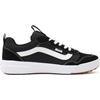 Sneaker VANS "Range EXP", Gr. 42,5, schwarz-weiß (schwarz), Textil, Leder, unifarben mit Farbeinsatz, sportlich, Schuhe Skaterschuh Sneaker low Schnürschuh
