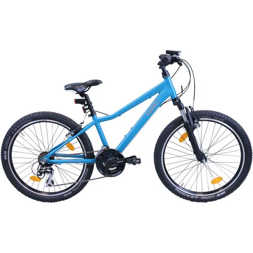 „Jugendfahrrad HAWK BIKES „“HAWK Mountain Trail Youth““ Fahrräder Gr. 32 cm, 24 Zoll (60,96 cm), blau Kinder Alle Fahrräder“