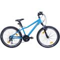 Jugendfahrrad HAWK BIKES "HAWK Mountain Trail Youth" Fahrräder Gr. 32 cm, 24 Zoll (60,96 cm), blau Kinder Alle Fahrräder