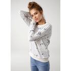 Sweatshirt KANGAROOS, Damen, Gr. 36/38 (S), beige (ecru, meliert), Interlock, Obermaterial: 99% Baumwolle, 1% Viskose, bedruckt, kontrastfarbene Details, meliert, casual, figurumspielend hüftbedeckend, Rundhals, Langarm Rippbündchen, Sweatshirts,...