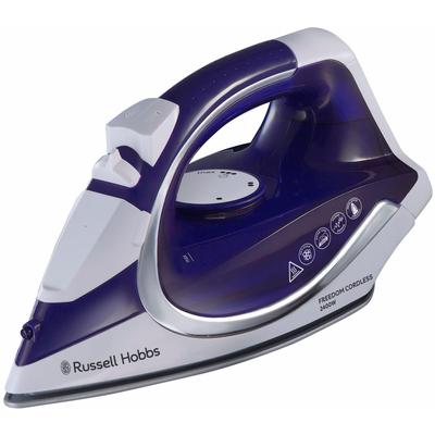 RUSSELL HOBBS Dampfbügeleisen "Supreme Steam Cordless 23300-56" Bügeleisen lila (lila / weiß)