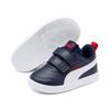 Sneaker PUMA "COURTFLEX V2 V INF", Gr. 22, bunt (peacoat, high risk rot), Synthetik, Synthetik, unifarben, sportlich, Schuhe, mit Klettverschluss für Kleinkinder
