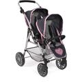 Puppen-Zwillingsbuggy CHIC2000 "Twinny, Grau-Navy" Puppenwagen blau (grau, navy) Kinder Puppenwagen -trage