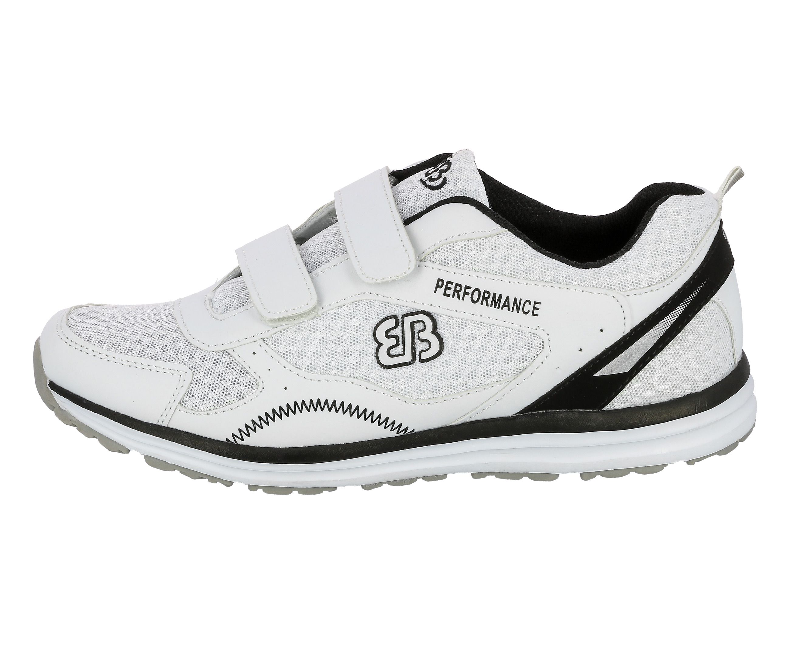 Laufschuh BRÜTTING "Joggingschuh Performance V", Herren, Gr. 42, weiß, Synthetik, Schuhe Laufschuh