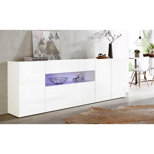 Sideboard TECNOS Sideboards weiß (weiß, weiß, hg) Sideboards Breite 220 cm, ohne Beleuchtung