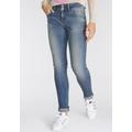 Slim-fit-Jeans LTB "MOLLY HIGH SMU" Gr. 29, Länge 30, blau (ritnoblue und wash) Damen Jeans 5-Pocket-Jeans Röhrenjeans
