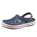 Clog CROCS "Crocband" Gr. 37, blau (marine, weiß, rot) Herren Schuhe Gartenclogs