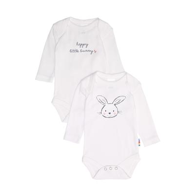 Body LILIPUT, Baby, Gr. 50/56, EURO-Größen, weiß, 100% Baumwolle, bedruckt, casual, kurz, Langarm, Bodies, mit niedlichem Frontprint
