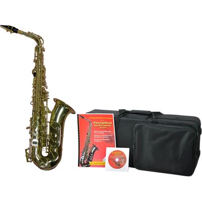 Saxophon CLIFTON "Eb-Alt" Blasinstrumente grau (messingfarben) Ab 6-8 Jahren