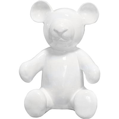 Tierfigur KAYOOM "Skulptur Ted 100 Weiß", weiß, B:16cm H:29cm T:20cm, Kunstharz, Stein, Dekofiguren Image