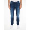 Tapered-fit-Jeans TOMMY JEANS "SLIM TAPERED AUSTIN" Gr. 34, Länge 34, blau (aspen dark blue) Herren Jeans Tapered-Jeans