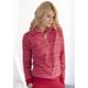 Sweatshirt S.OLIVER Gr. 32/34, rot (cherryrot) Damen Sweatshirts Homewear Oberteile mit Norwegermuster, Loungeanzug