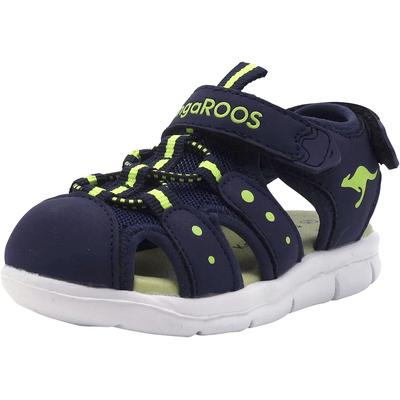 Sandale KANGAROOS "K-Mini" Gr. 28, blau (navy, lime) Schuhe